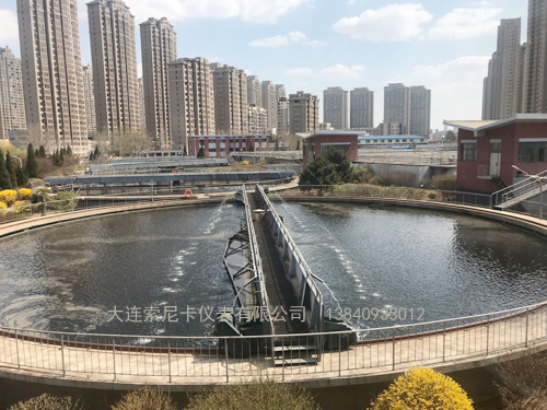 大連開發區污水處理廠超聲波流量計現場