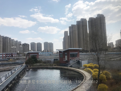 大連開發區污水處理廠超聲波流量計現場